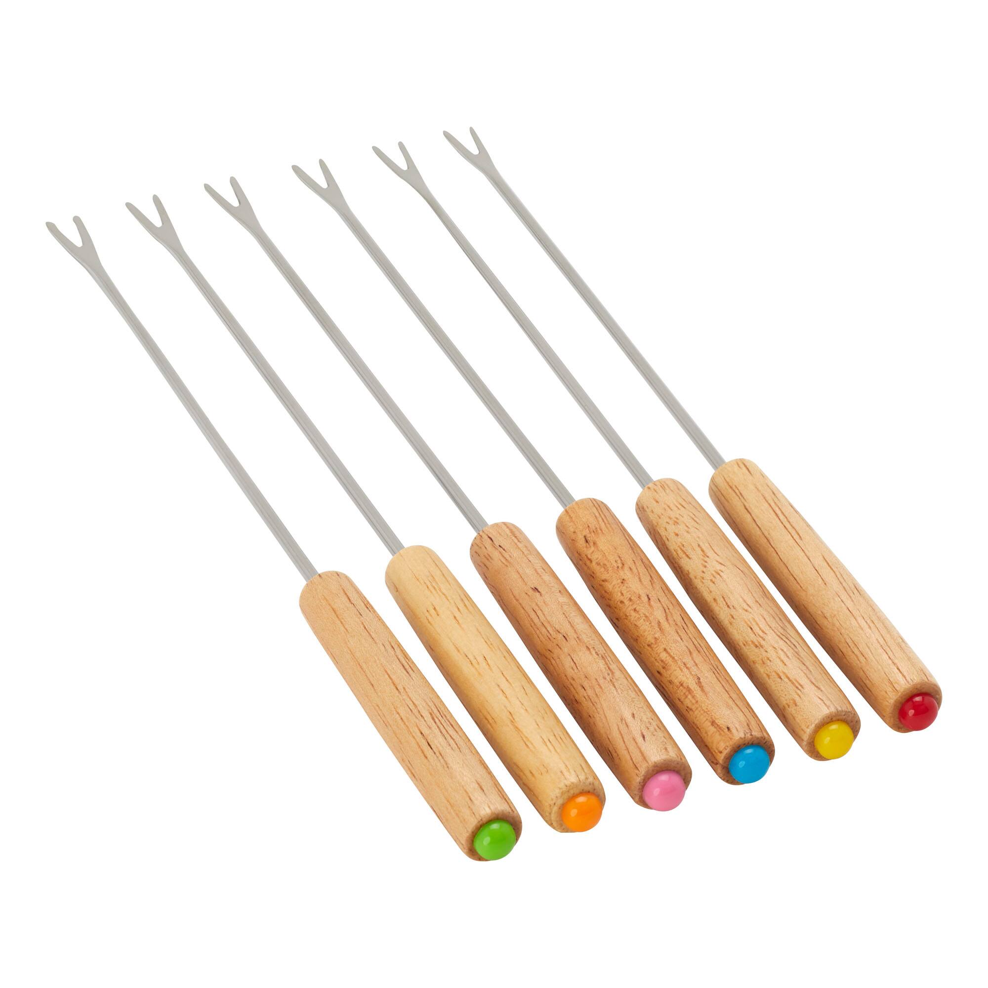 Alt View 4. ZWILLING - ZWILLING 8-in Fondue Pot Set with 6 Forks, For Chocolate, Caramel, Cheese, Sauces and More - Cherry.