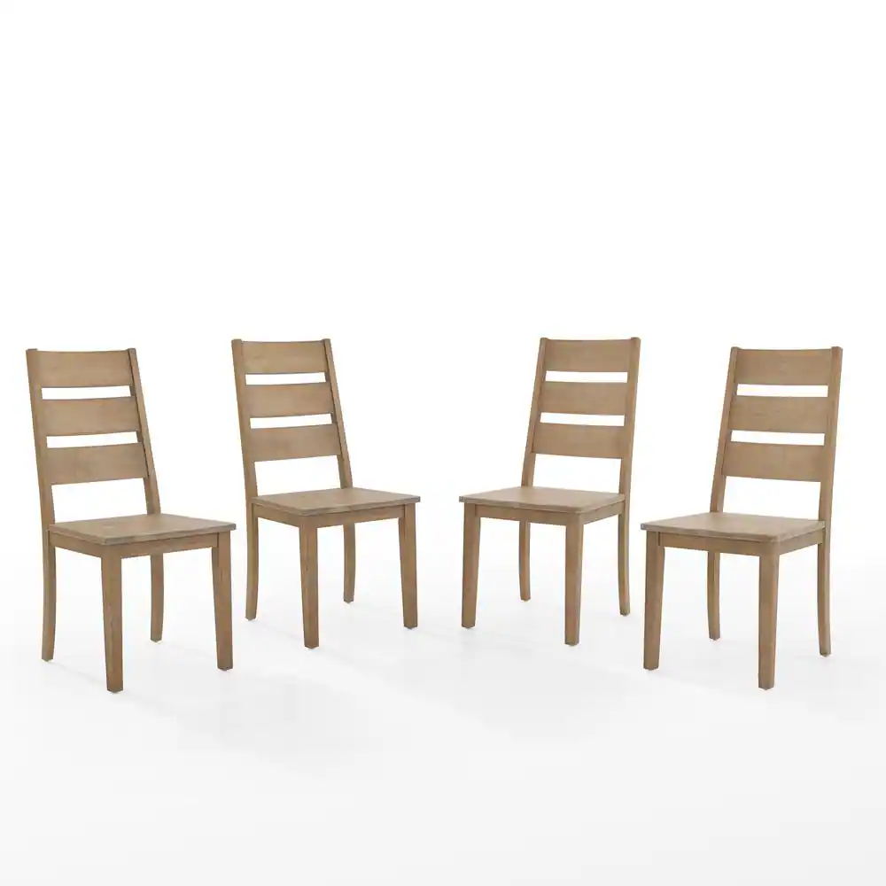 Alt View 1. Crosley Furniture - Joanna 4-Piece Ladder-Back Dining Chair Set - Brown.