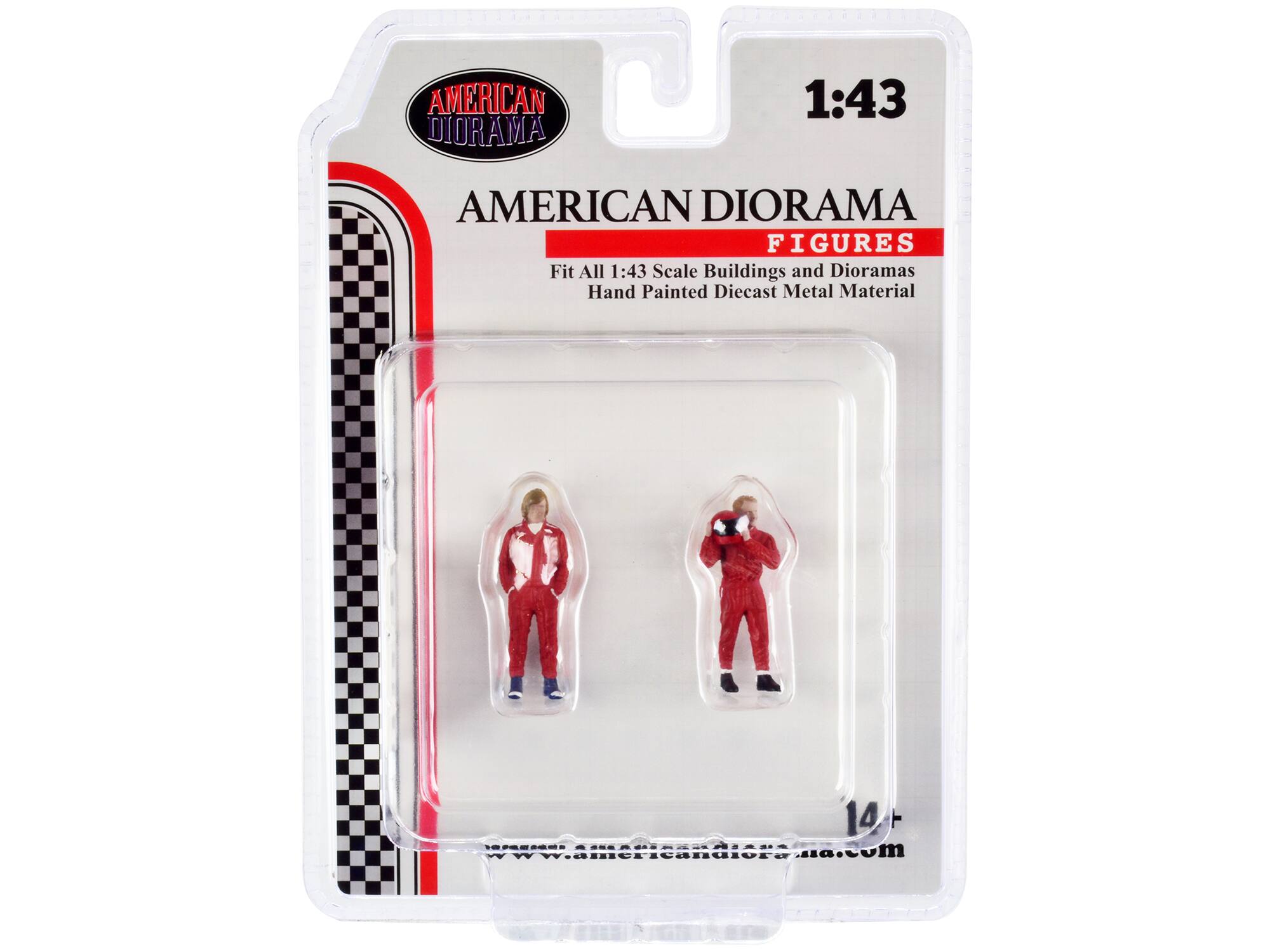 """Racing Legends"" 70's Set of 2 Diecast Figures for 1/43 Scale Models by American Diorama" price history on PriceWatchPro