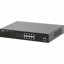 Tripp Lite - series 8-Port Managed Gigabit Ethernet Switch - Layer 2, 1 Gbps, 2x GbE SFP Ports, 1U Rack/Desktop - 8 Ports - Black