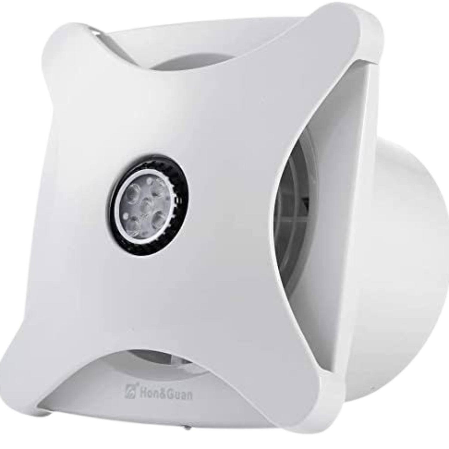 Stock Preferred - 28W Ceiling & Wall Mounted Bathroom Ventilation Exhaust Fan with LED Light - White