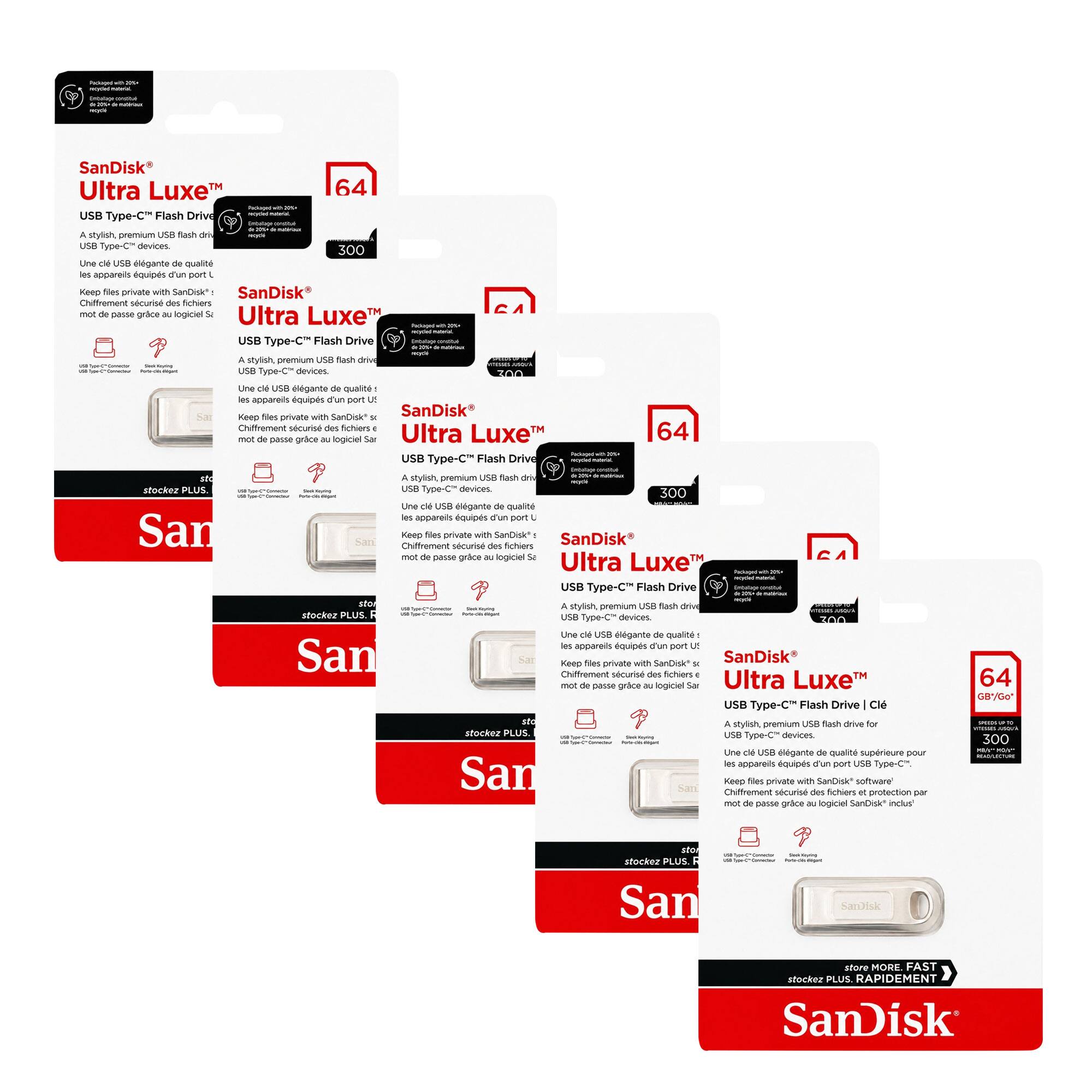 SanDisk Ultra Luxe USB Type-C Flash Drive 64GB

A stylish, premium USB flash drive for USB Type-C devices.

Une clé USB élégante de qualité pour les appareils équipés d'un port USB Type-C

Keep files private with SanDisk's* Chiffrement sécurisé des fichiers et protection par mot de passe grâce au logiciel SanDisk® inclus

SanDisk Ultra Luxe USB Type-C Flash Drive | C16

A stylish, premium USB flash drive for USB Type-C devices.

Une clé USB élégante de qualité pour les appareils équipés d'un port USB Type-C

Keep files private with SanDisk's* Chiffrement sécurisé des fichiers et protection par mot de passe grâce au logiciel SanDisk® inclus

SanDisk Ultra Luxe USB Type-C Flash Drive

A stylish, premium USB flash drive for USB Type-C devices.

Une clé USB élégante de qualité pour les appareils équipés d'un port USB Type-C

Keep files private with SanDisk's* Chiffrement sécurisé des fichiers et protection par mot de passe grâce au logiciel SanDisk® inclus

SanDisk Ultra Luxe USB Type-C Flash Drive

A stylish, premium USB flash