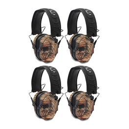 Walkers - Walker's Razor Slim Electronic Shooting Muffs 4-Pack Bundle, USA 2nd Amendment - Camouflage