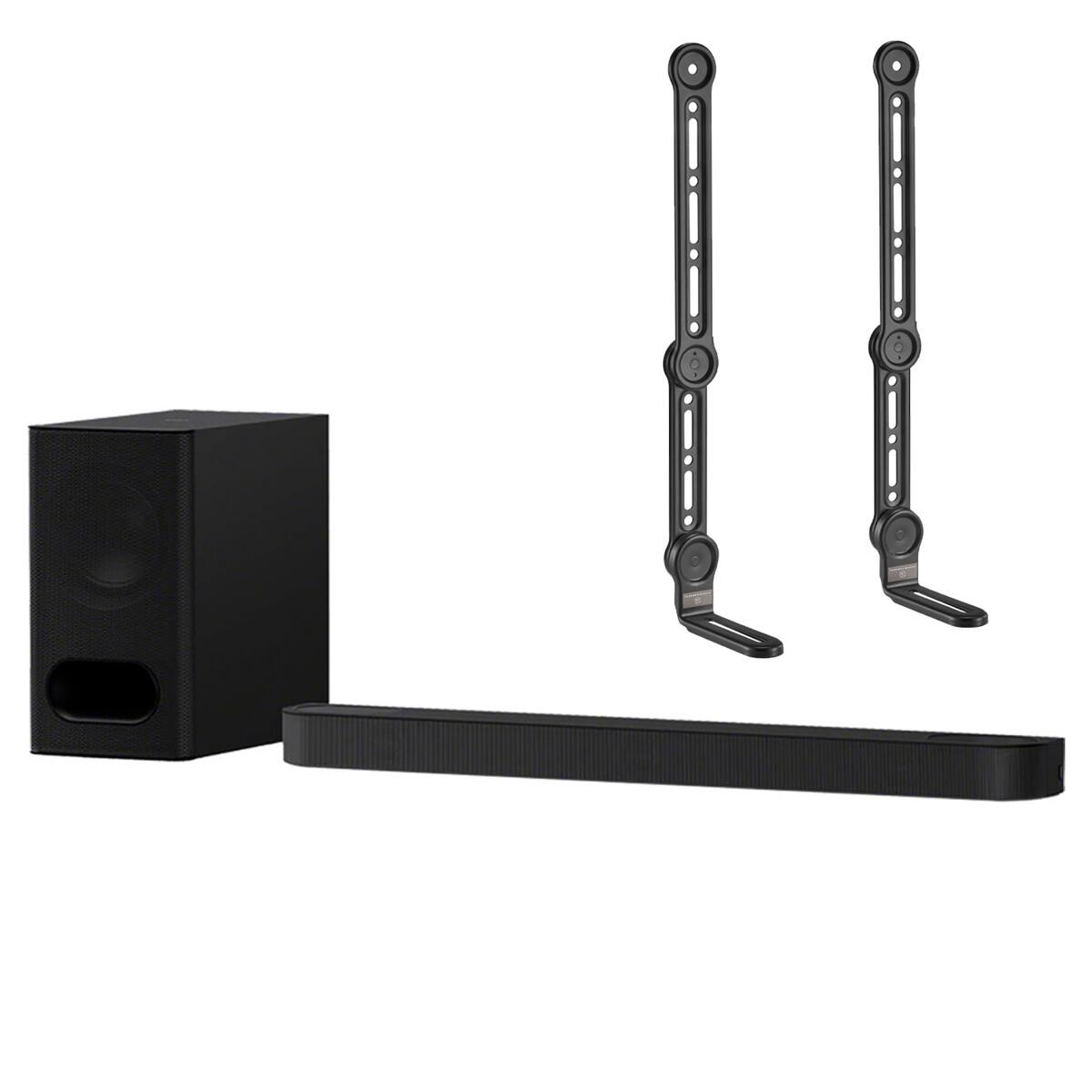 Front. Sony - Sony HT-B600 BRAVIA Theater Bar 6 350W Soundbar w/Subwoofer, with 2x Mount.