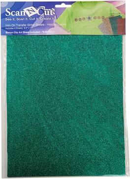 Brother - ScanNCut CATG03 Iron On Transfer Glitter Sheets Holiday Colors