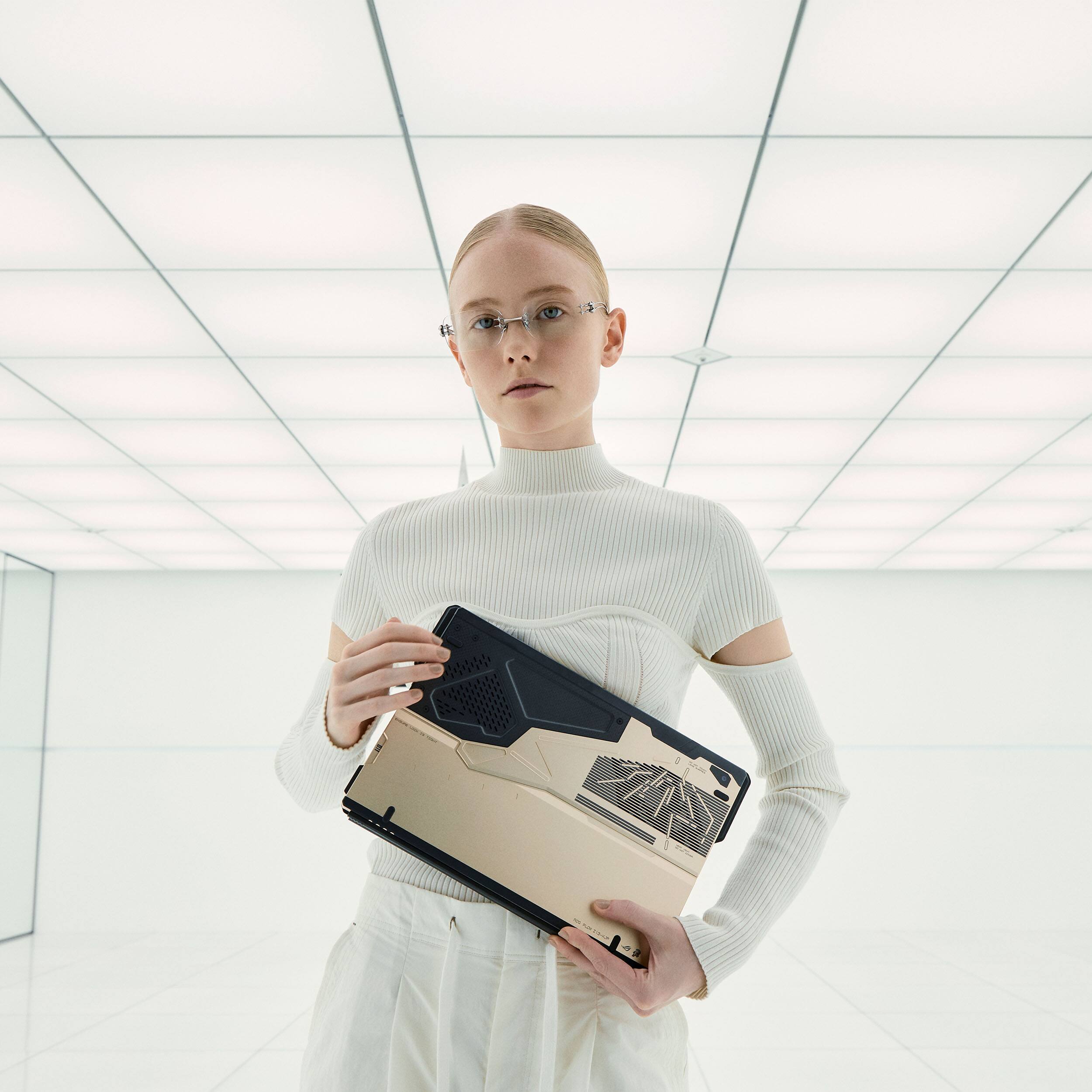 Alt View 9. ASUS - ROG Flow Z13-KJP 13.4" 2.5K 180Hz Touch-Screen Gaming Laptop - Copilot+ PC - AMD Ryzen AI Max+ 395 - 128GB RAM - 1TB SSD - KOJIMA PRODUCTIONS Edition.