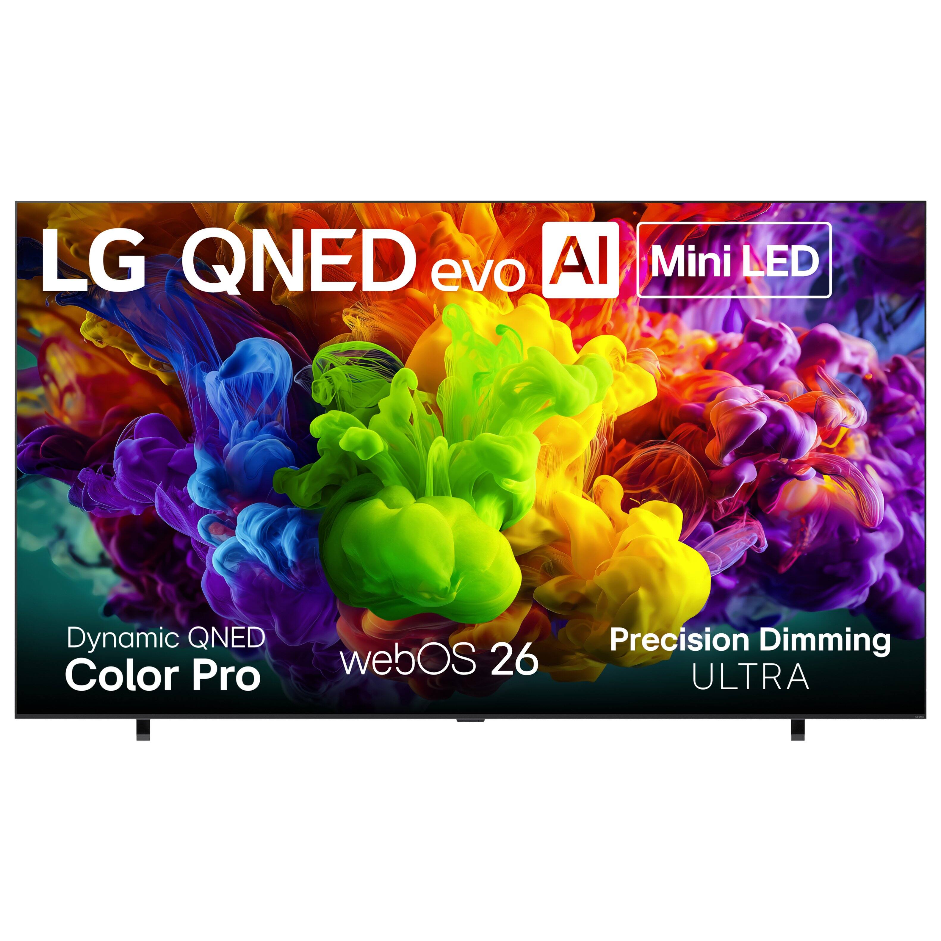 LG QNED evo AI Mini LED  
Dynamic QNED Color Pro  
webOS 26  
Precision Dimming ULTRA
