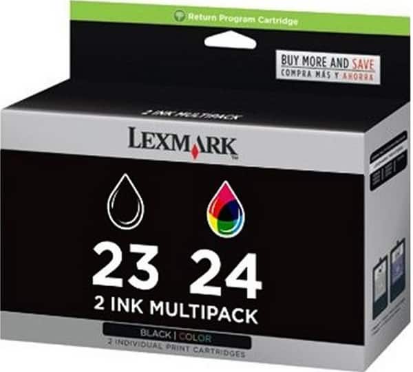 Lexmark - #23/#24 (18C1571) Black and Color Ink Cartridge Combo Pack
