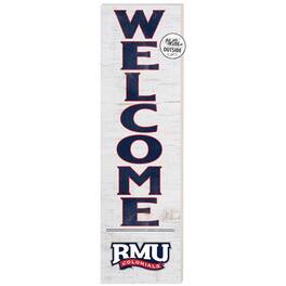 Jardine - Robert Morris Colonials 10'' x 35'' Indoor/Outdoor Welcome Sign - White