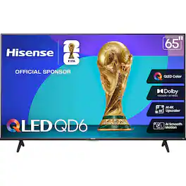 Hisense - 65" Class QD6 Series QLED 4K UHD HDR Smart Fire TV (2025)
