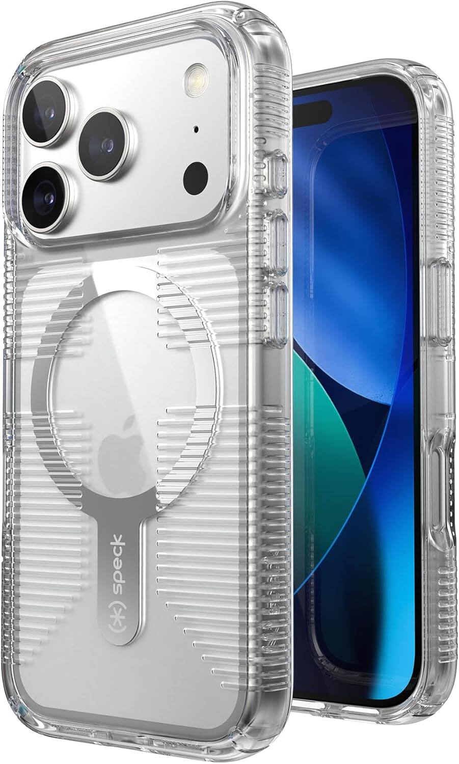 Alt View 5. Speck - iPhone 17 Pro CANDYSHELL GRIP + MS Clear - Clear.