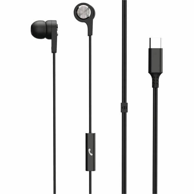 Maxell - Sync Up Type C Earbuds - Stereo - USB Type C - Wired - Earbud - Binaural - In-ear - Black