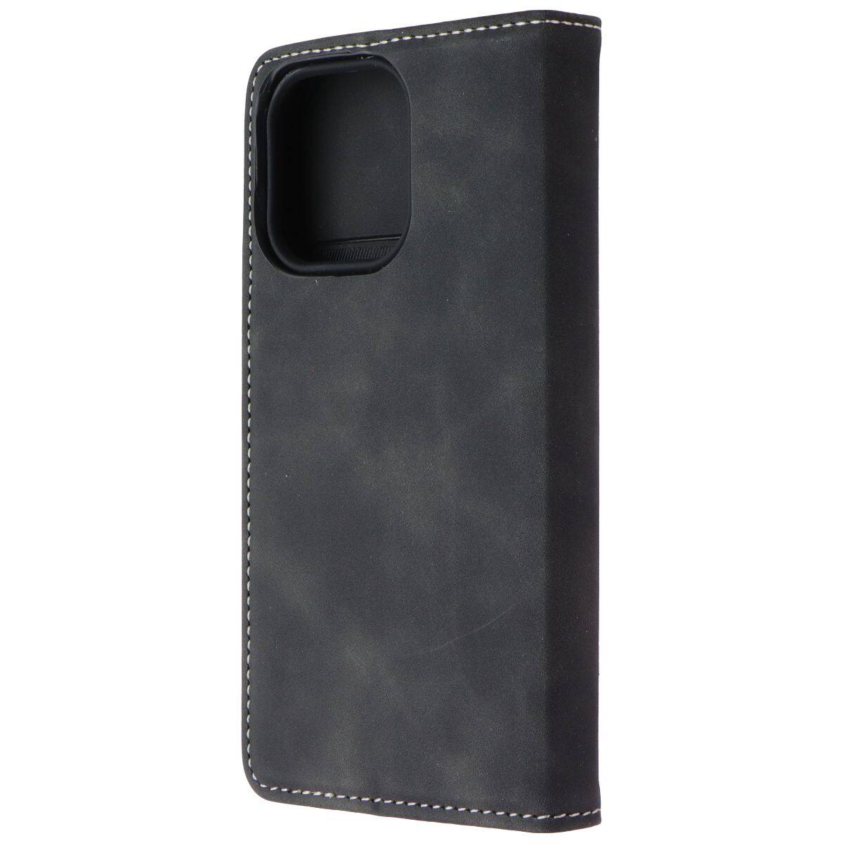 Front. Mybat Pro - MyBat Pro Executive Series Case for Apple iPhone 13 Pro - Black - Black.
