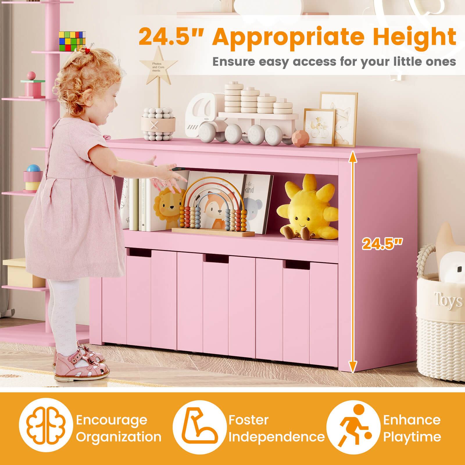 24.5" Appropriate Height  
Ensure easy access for your little ones

Encourage Organization  
Foster Independence  
Enhance Playtime