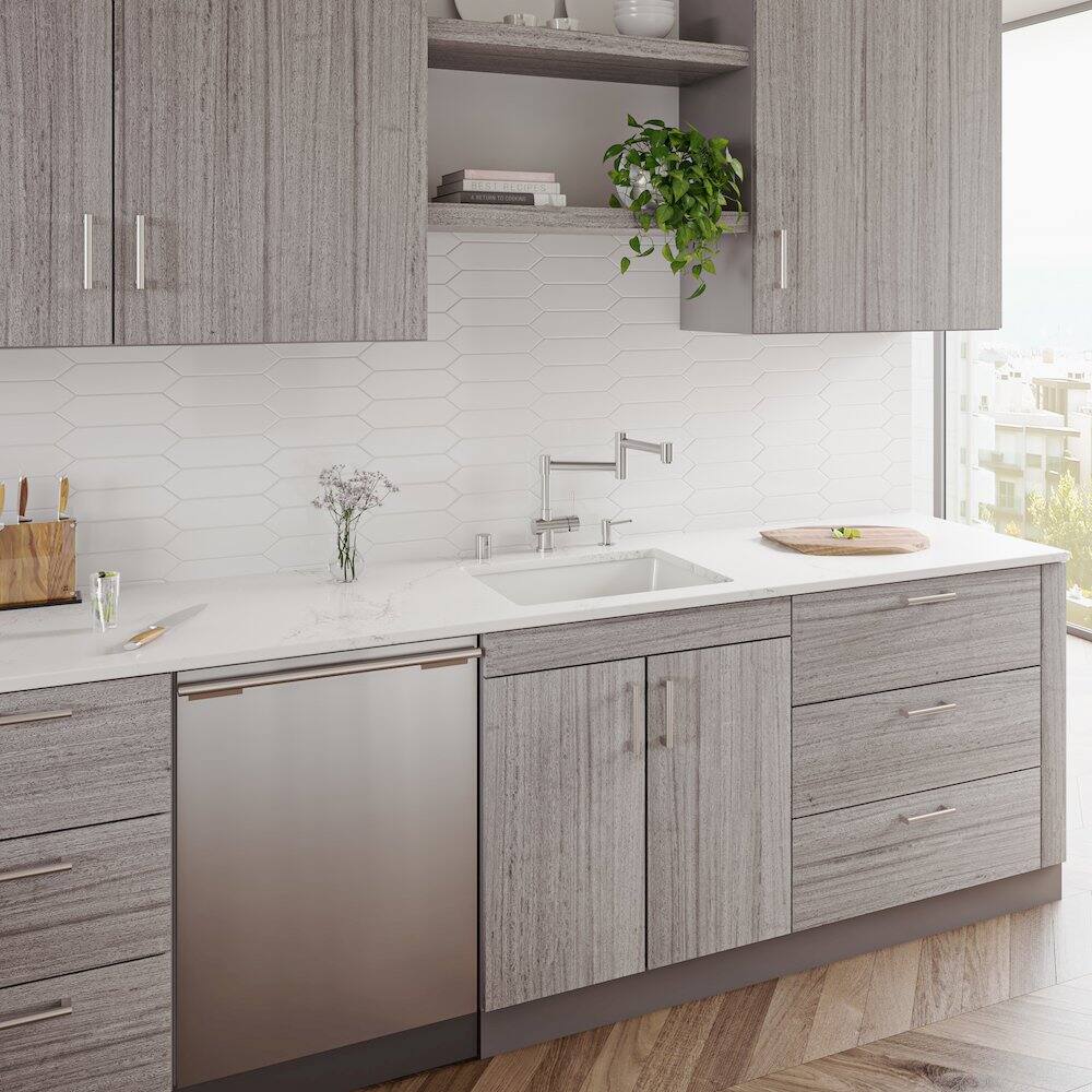 Alt View 4. Alfi - ALFI brand 24 White Undermount / Drop In Fireclay Kitchen Sink - White.