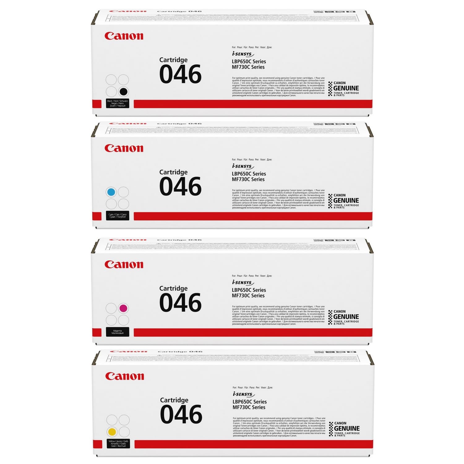 Canon - 046 Toner Cartridges 4Pack (CMYK)