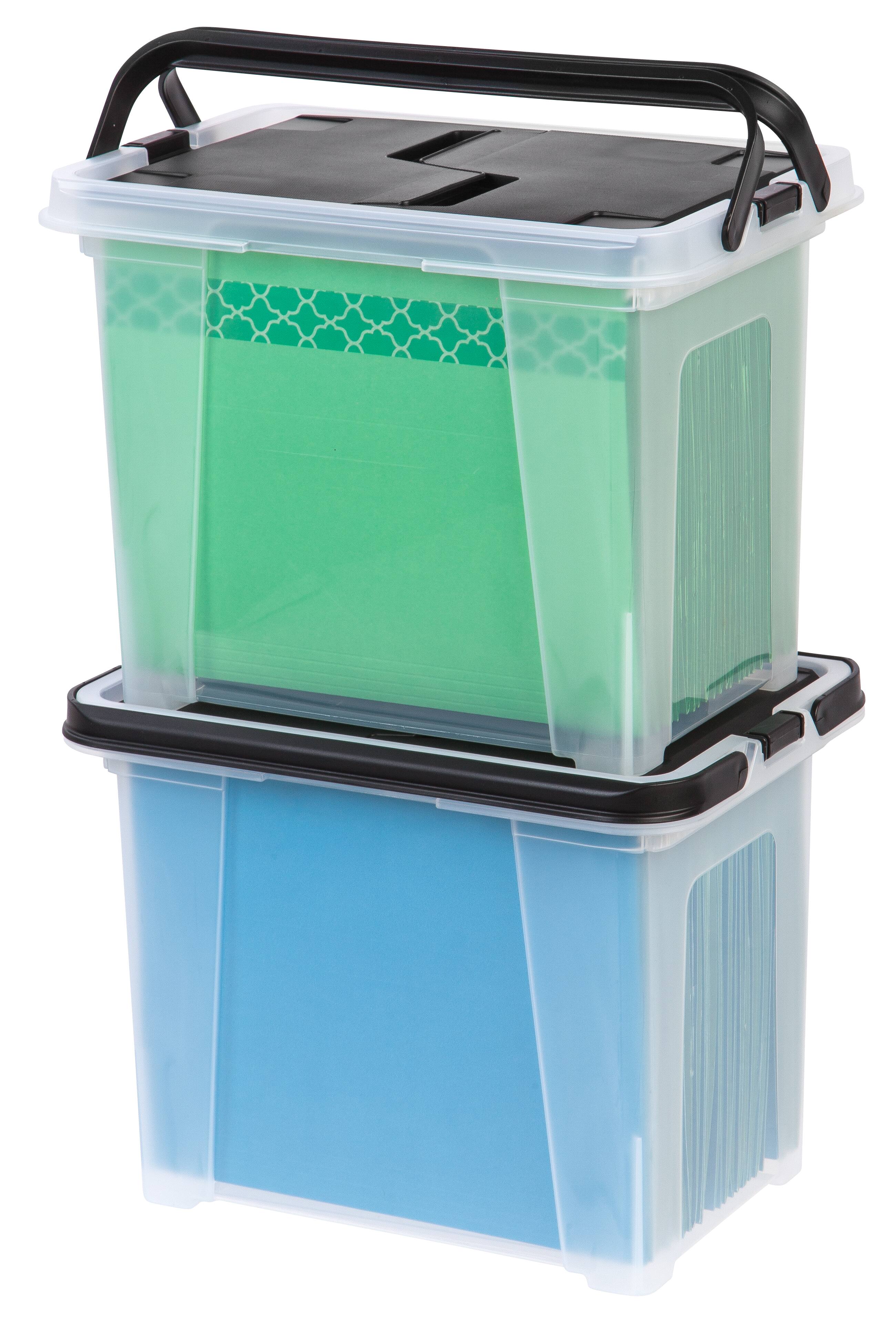 Alt View 9. IRIS USA - IRIS USA Portable Letter Size File Box with Handle for Hanging Folders.