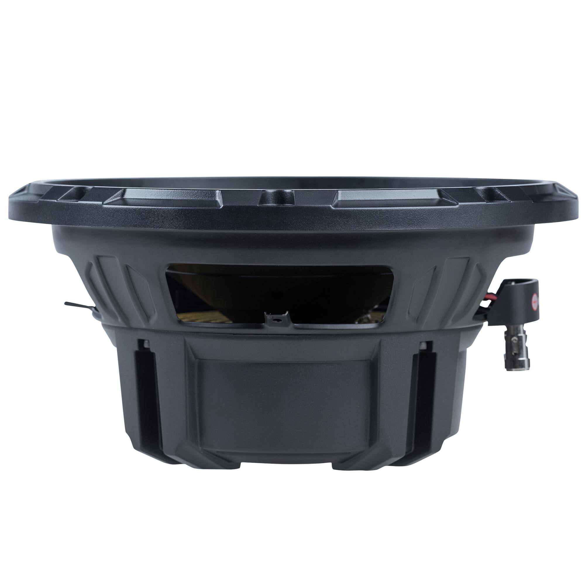 Alt View 2. Memphis Car Audio - Memphis Audio SRX1044V 10" Street Reference Dual 4-Ohm Subwoofer - 200 wRMS - Black/Gray.