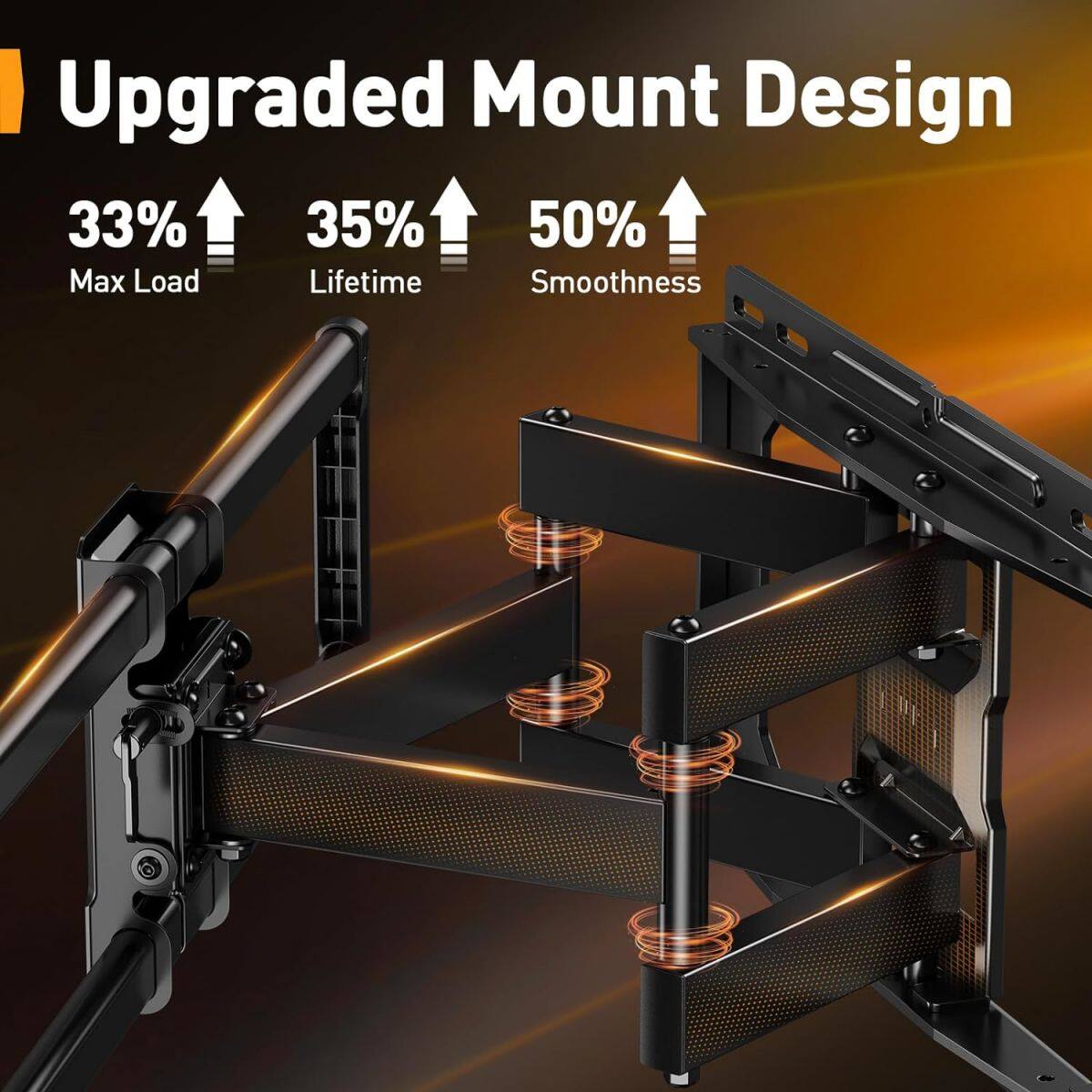 Upgraded Mount Design

33% Max Load  
35% Lifetime  
50% Smoothness