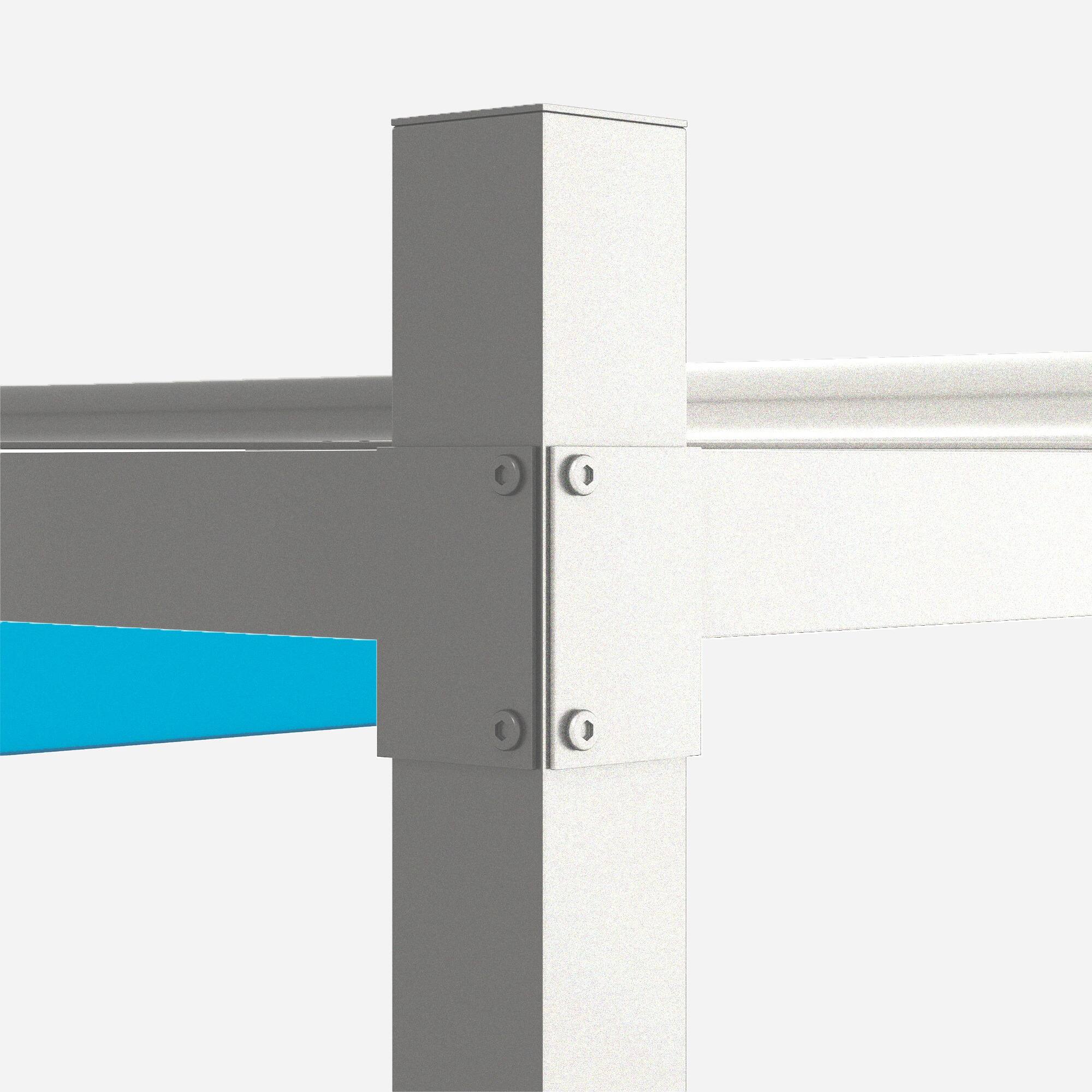 Alt View 5. Outsunny - 10' x 10' Retractable Pergola Canopy with Magnetic Fixture, UPF30+ Outdoor Patio Sun Shade Shelter - Blue.