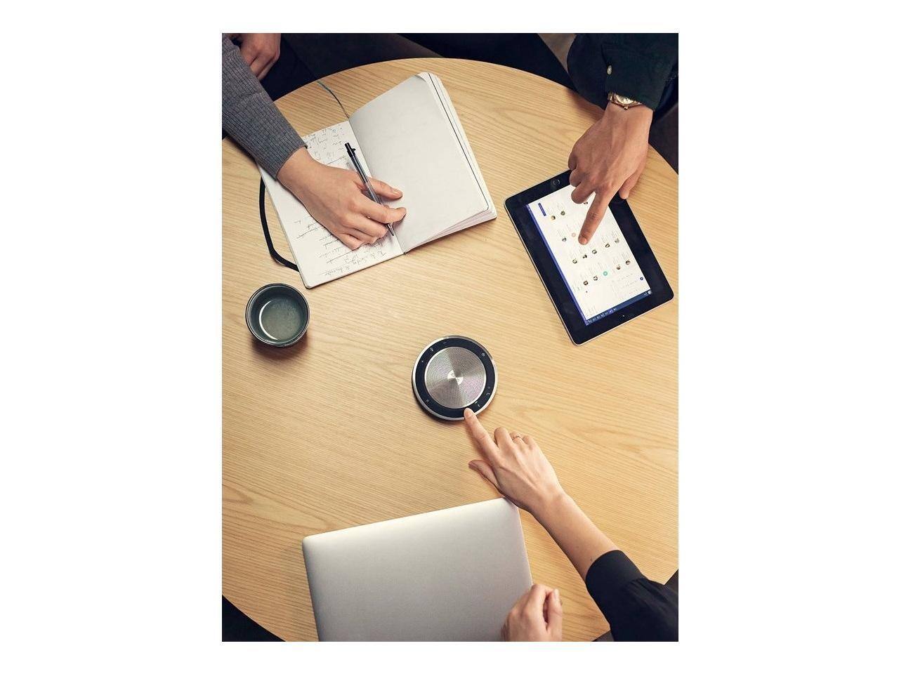 Alt View 3. Sennheiser - EPOS EXPAND SP 30T Speakerphone - USB - Microphone - Battery - Black, Silver - 1000225 - Black.