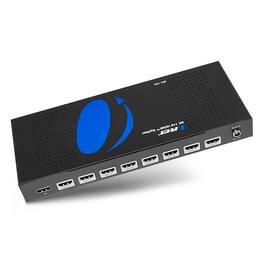 Orei - 8K 1x8 HDMI Splitter (Downscaler)-(BK-108) - Black & Blue