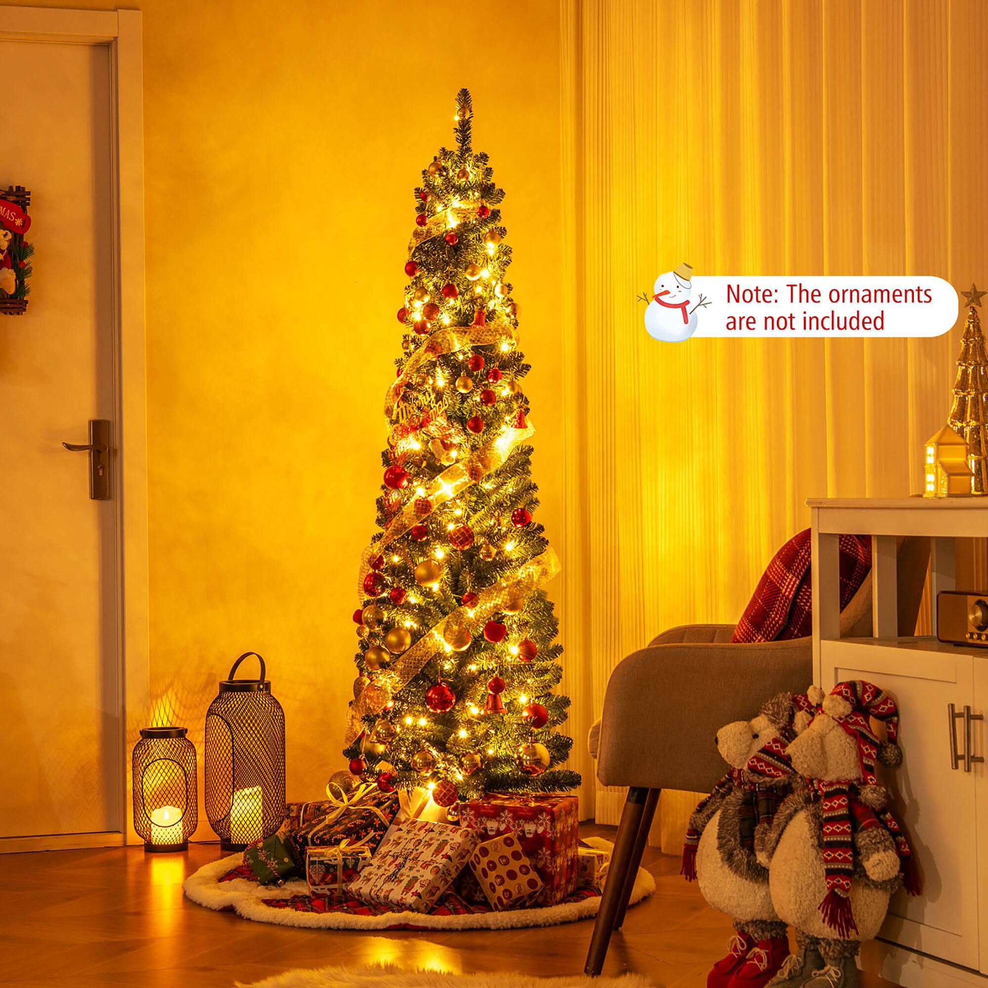 Note: The ornaments are not included