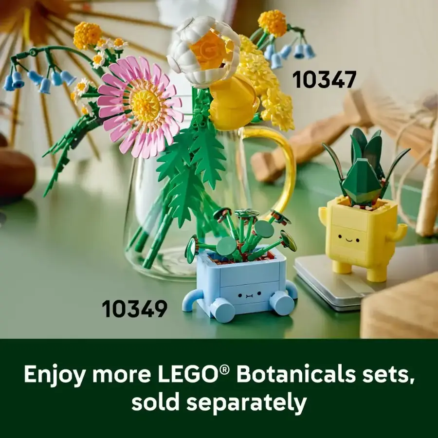 LEGO Botanicals Happy Plants Toy for Kids 9+ 10349 6526171 Best Buy