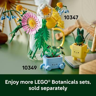 LEGO Botanicals Happy Plants Toy for Kids 9+ 10349 6526171 Best Buy