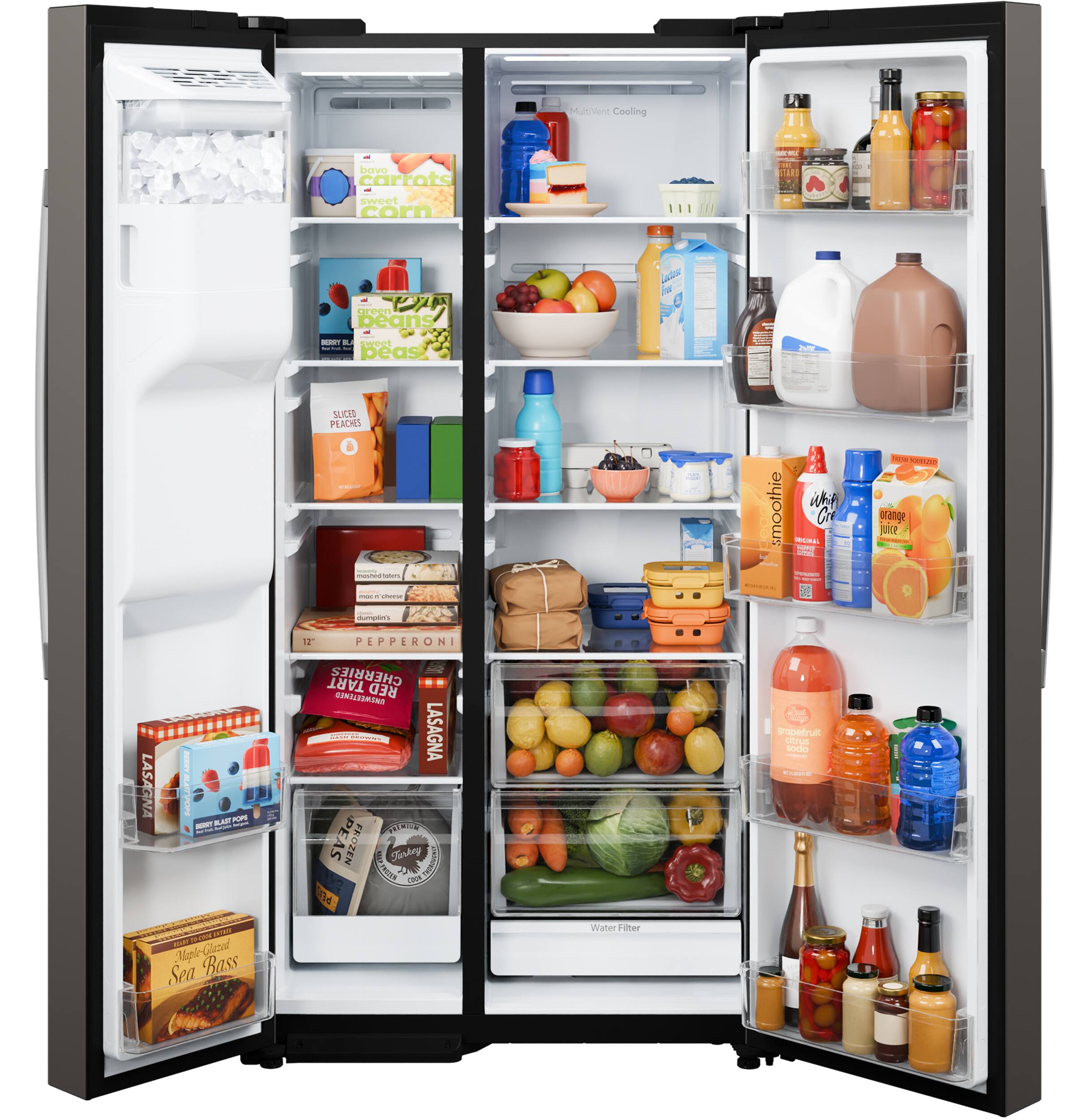 Multient Cooling boreo carrots sweet corn - Je0 peans - FW - i S - : peas e 1 SUIC PEACHES - - - -des smoothie whp Cr T S | - | - P prange JUIOE - : :  PEPPERONI LASAGNA I T H BLA PM - : i - TART CHERRIES MANIUSSMINA RED : a LASAGNA  PEAS FROZEN I Farkay DA Aew - ad 4 supetruit ctn honies C - - d A Glaal Tptl Bass Sea Vater ier