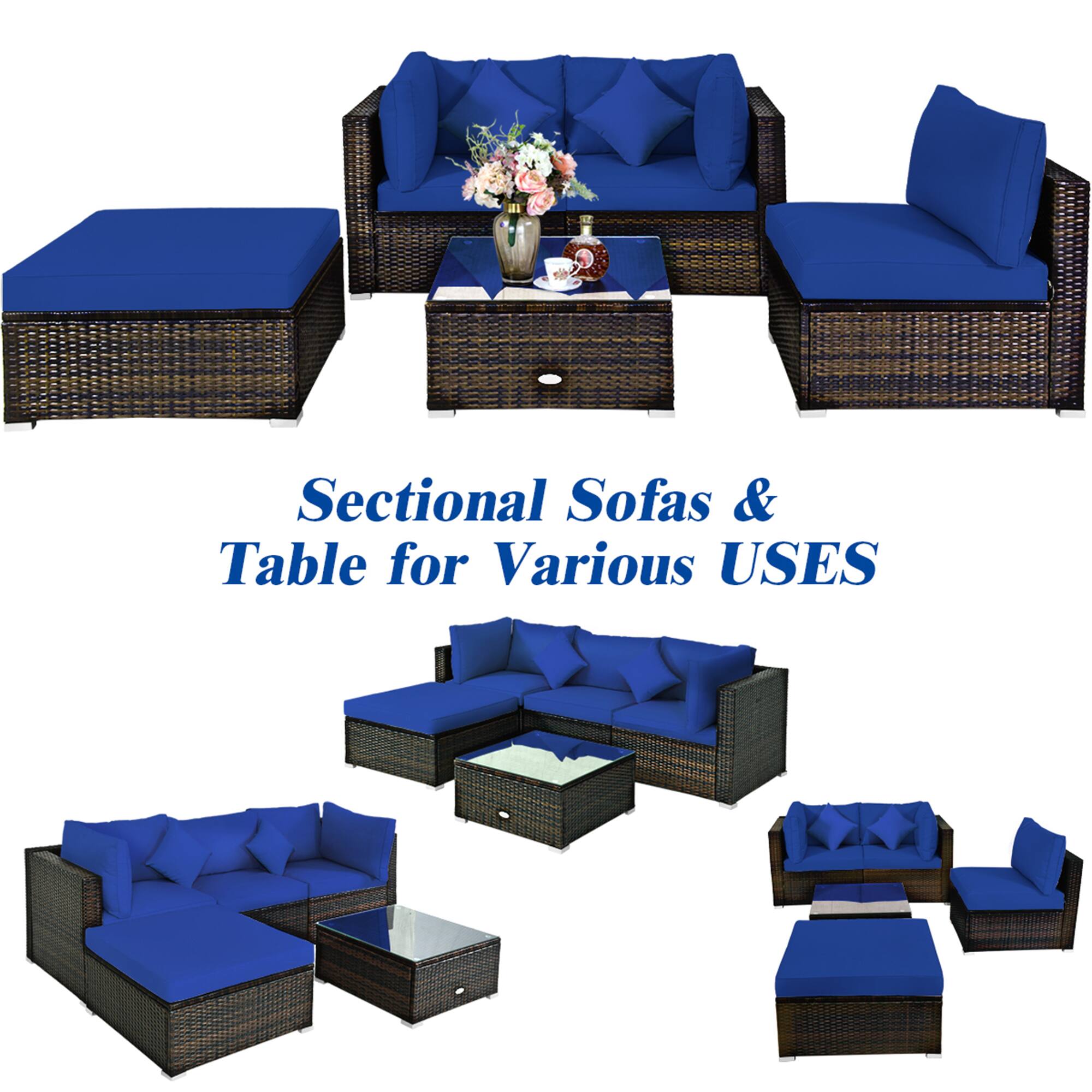 Sectional Sofas & Table for Various USES