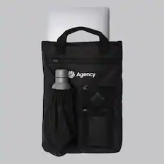 Front. Agency - Core - Padded Gear Organizer for Laptop and More - Onyx Black.