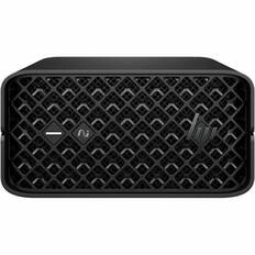 Front. HP - HP Z2 Mini G1a Workstation - 1 x AMD Ryzen AI MAX PRO 390 - 64 GB - 1 TB SSD - Mini PC - Jet Black - AMD Chip - Windows - Black.