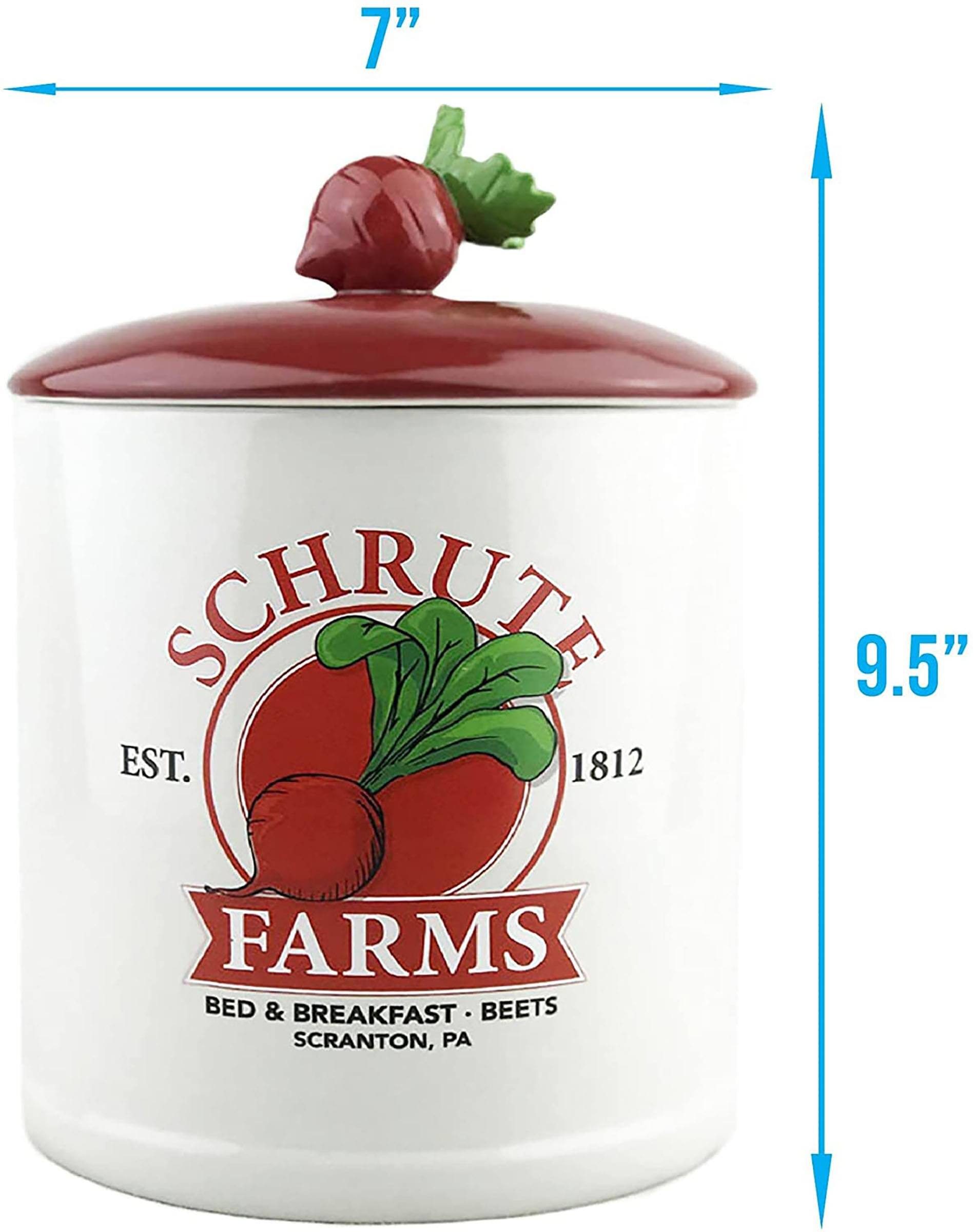 7" SCHRUITE EST. 1812 9.5" FARMS BED & BREAKFAST BEETS SCRANTON, PA