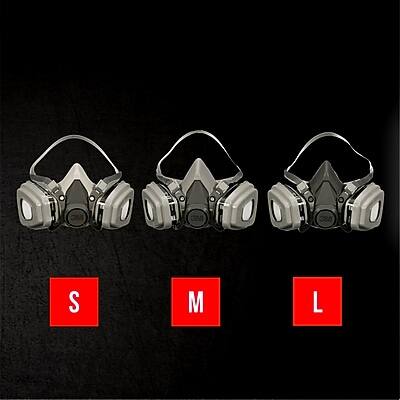 Alt View 3. 3M - Performance Reusable Paint Project Respirator OV/P95, Medium - Gray.