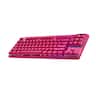 Logitech - PRO X TKL LIGHTSPEED Wireless Mechanical Tactile Switch Gaming Keyboard with LIGHTSYNC RGB for PC - Magenta Pink