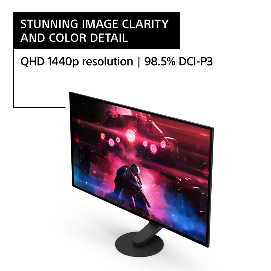 STUNNING IMAGE CLARITY AND COLOR DETAIL QHD 1440p resolution | 98.5% DCI-P3