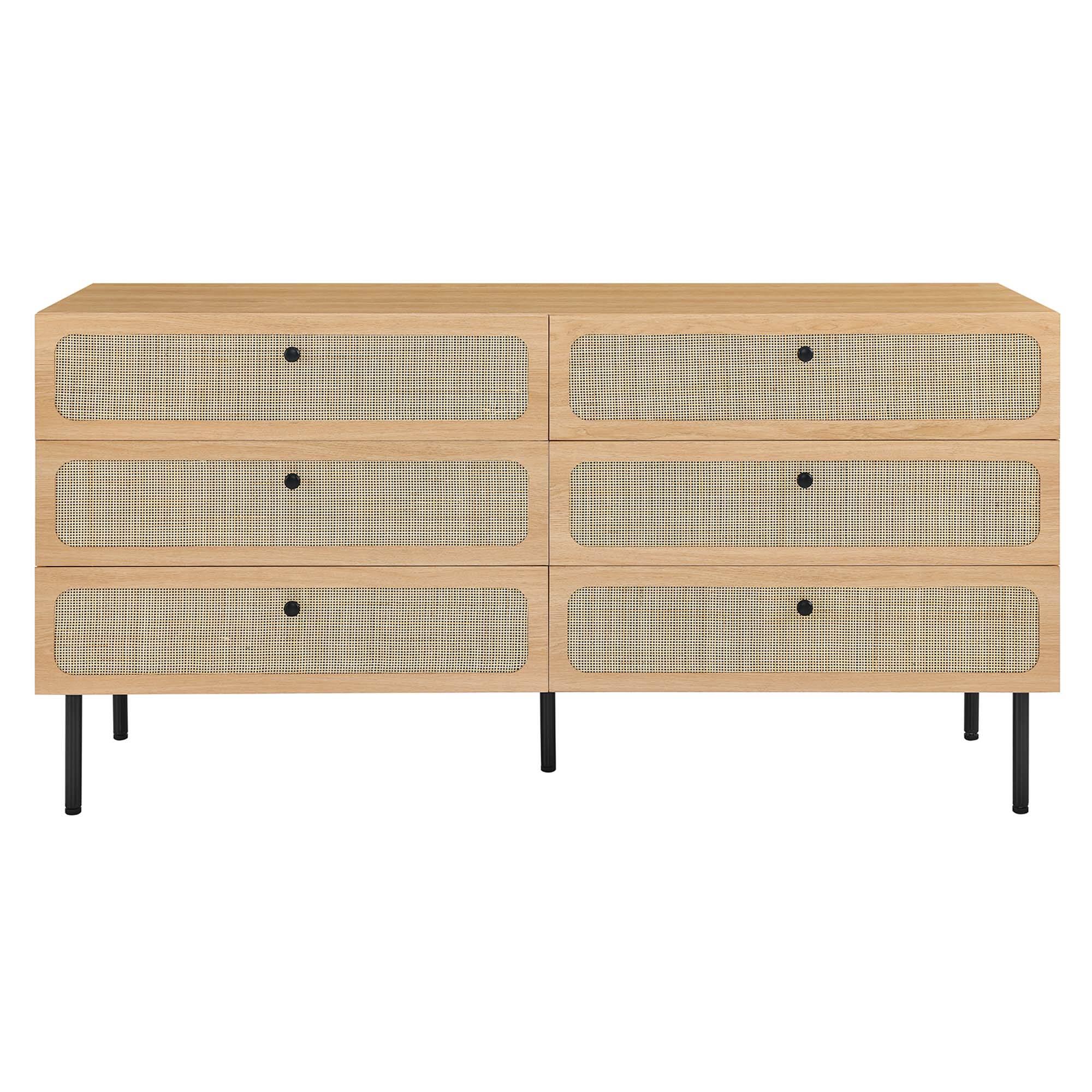 Alt View 2. Modway - Chaucer 6-Drawer Dresser by Modway - Oak.