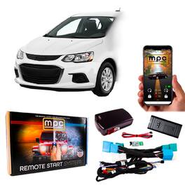 MPC - Remote Starter For Chevrolet Sonic 2012-2020 | Phone App Control | Key to Start - Black