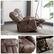 Alt View 11. Bestier - Microfiber Oversized Power Lift Recliner with Two Cup Holder, USB, and Chair Covers - 36" Wide - Brown.