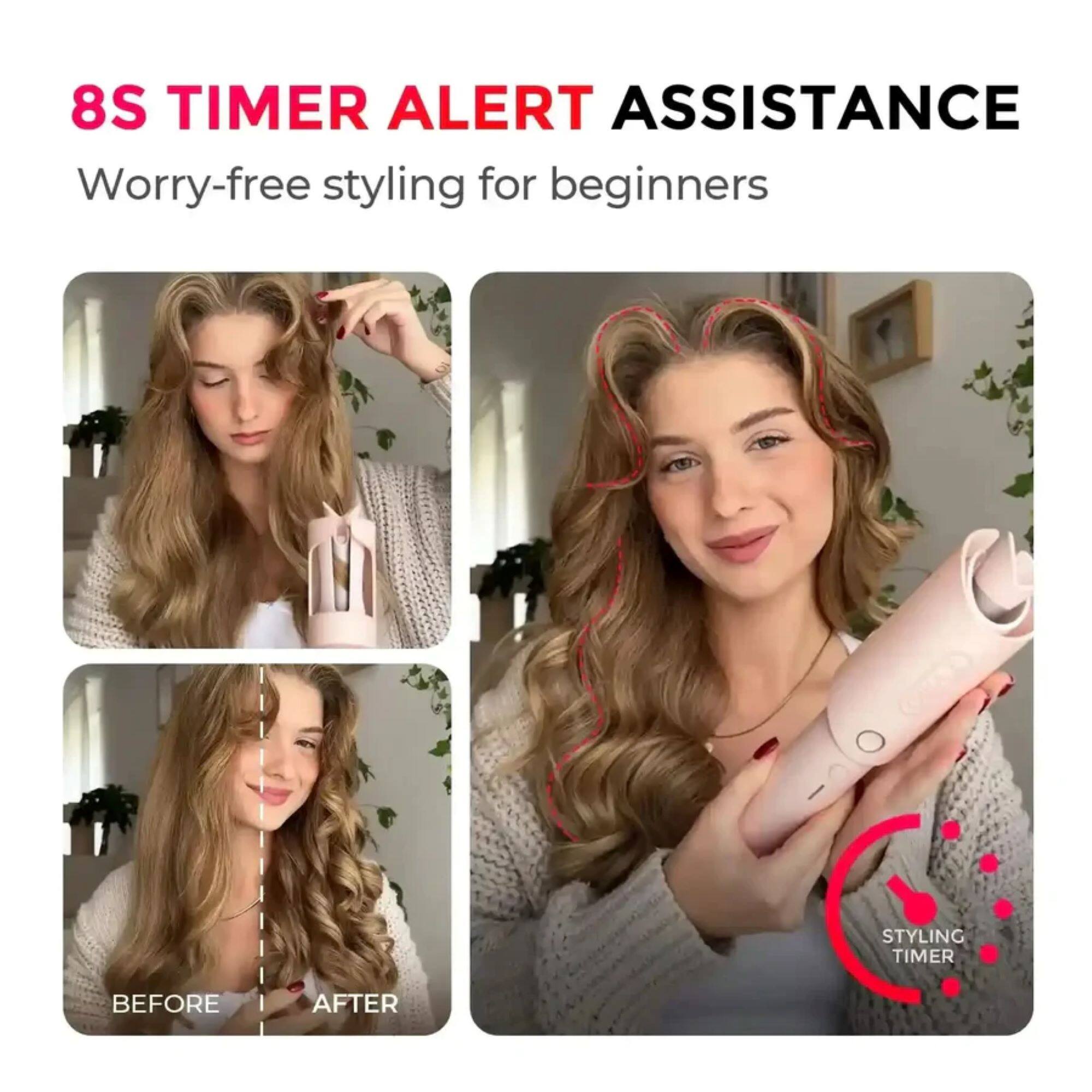 8S TIMER ALERT ASSISTANCE  
Worry-free styling for beginners  

BEFORE | AFTER  

STYLING TIMER