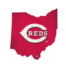 Fan Creations - Cincinnati Reds 12" Logo State Sign - Multicolor