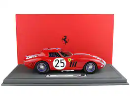 Ferrari 250 GTO #25 "24 Hours of Le Mans" (1964) with DISPLAY CASE Limited Edition 1/18 Diecast Model Car by BBR