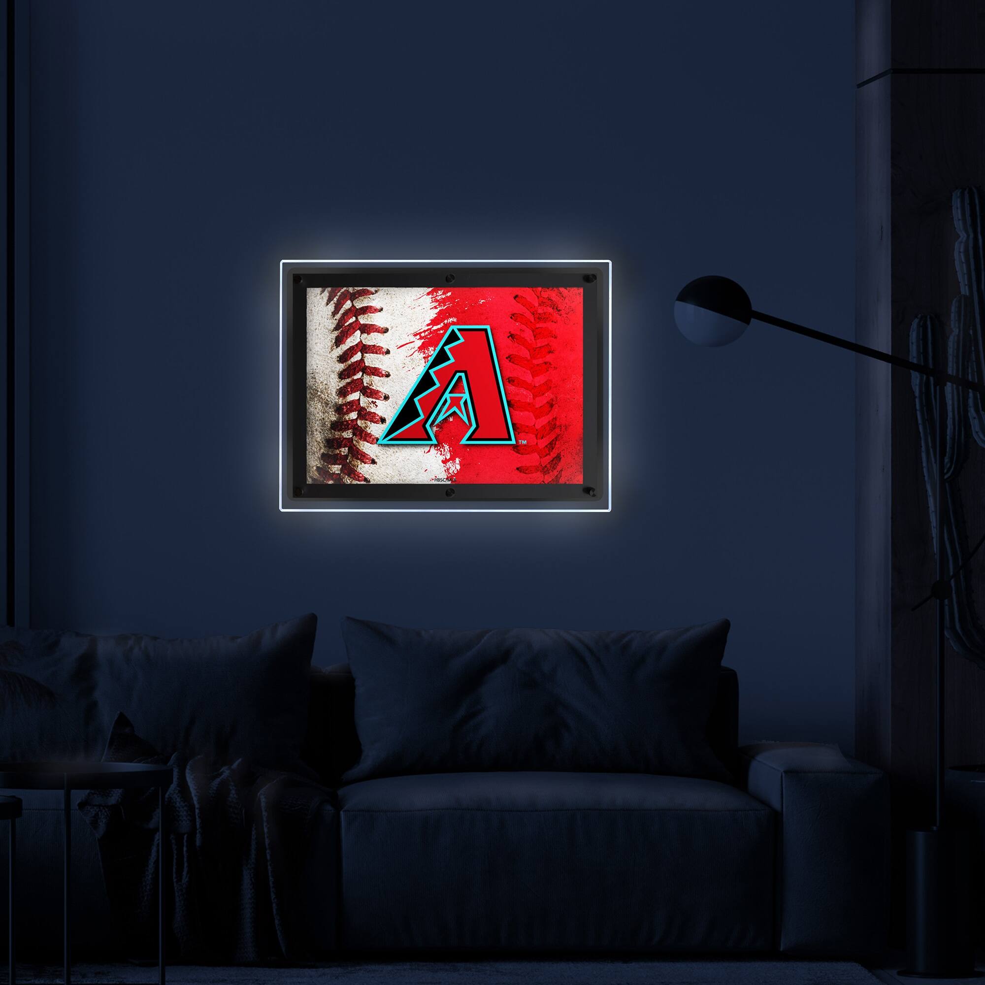 Alt View 2. Holland Bar Stool Co. - Arizona Diamondbacks 19" x 14.5" Backlit LED Sign - Multicolor.