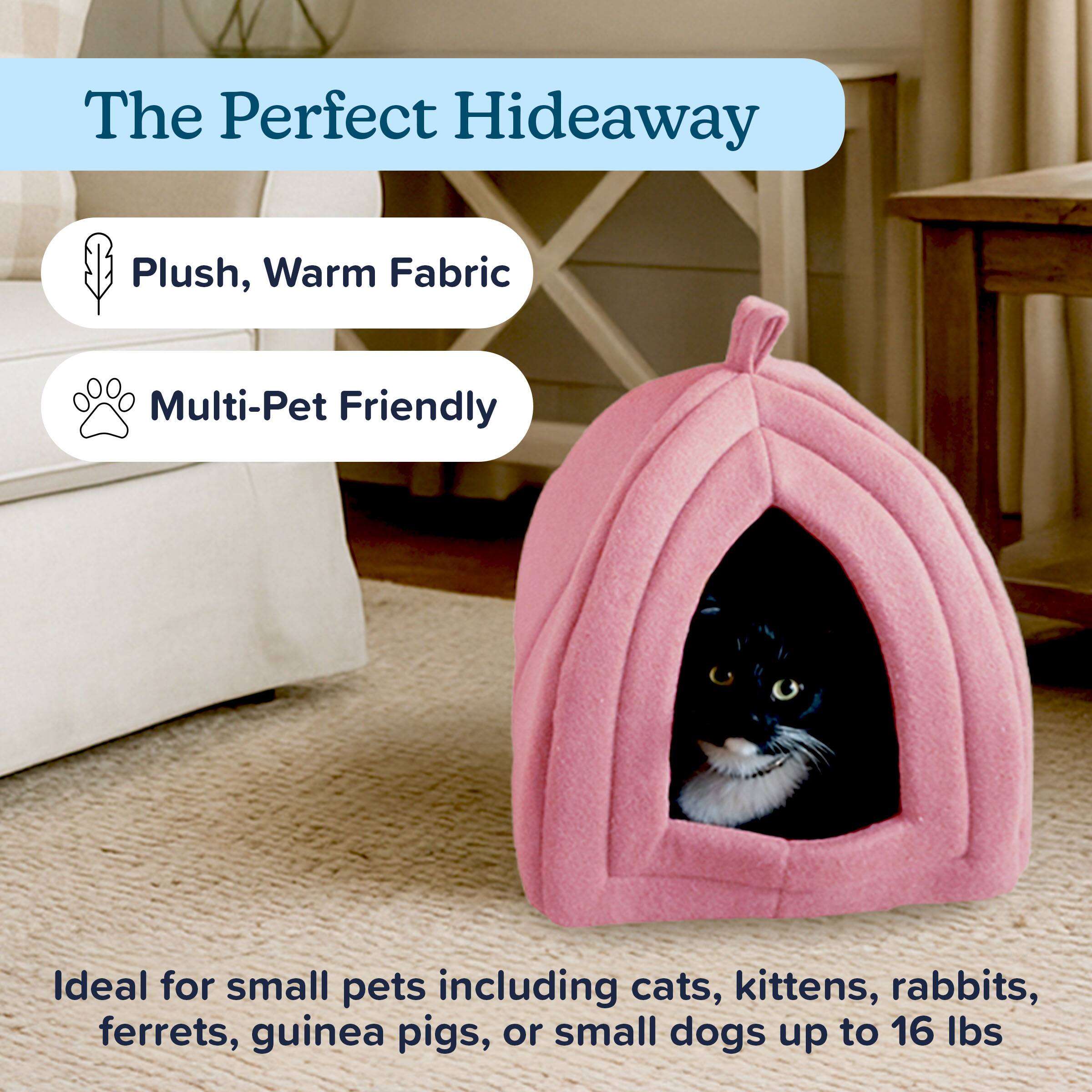 The Perfect Hideaway

- Plush, Warm Fabric
- Multi-Pet Friendly

Ideal for small pets including cats, kittens, rabbits, ferrets, guinea pigs, or small dogs up to 16 lbs