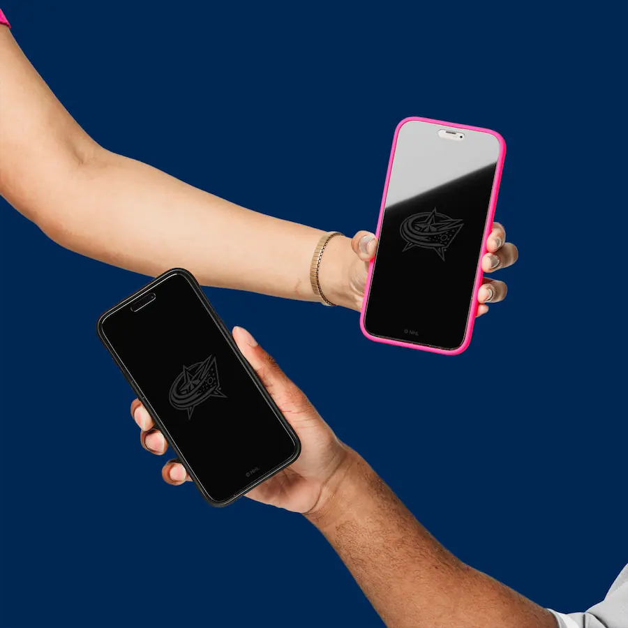 Screen Skinz Columbus Blue Jackets Disappearing Logo iPhone Screen ...