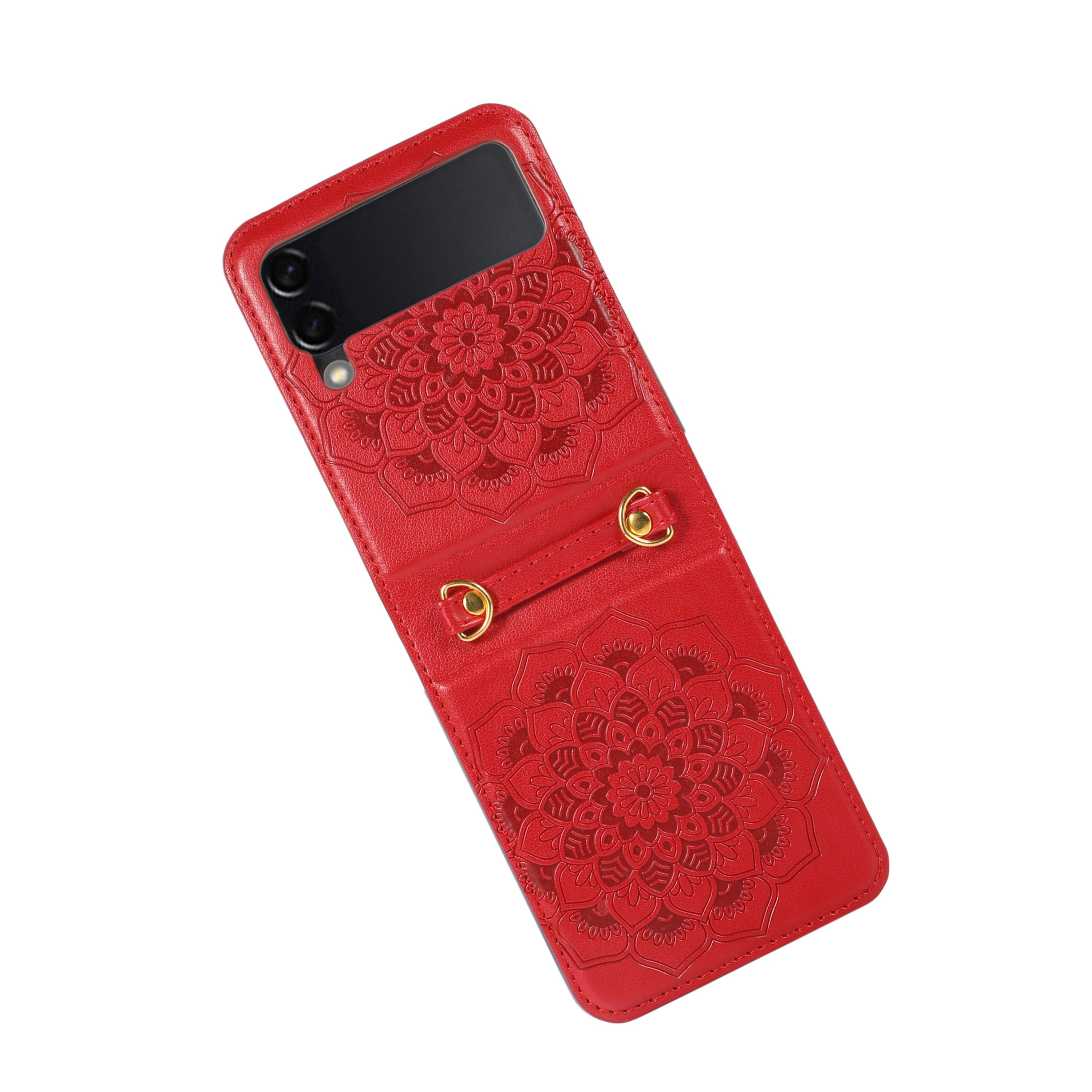 Kitcheniva - Vintage Style Vegan Leather Case For Samsung Galaxy Z Flip 6 - Red price history on PriceWatchPro