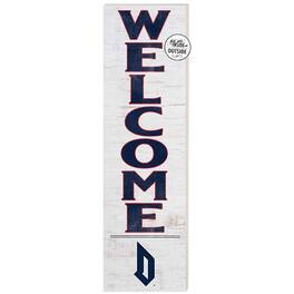 Jardine - Duquesne Dukes 10'' x 35'' Indoor/Outdoor Welcome Sign - White