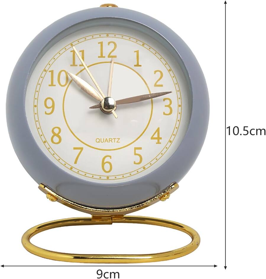 Auledio Alarm clock with LED light, minimalist design, small desktop ...