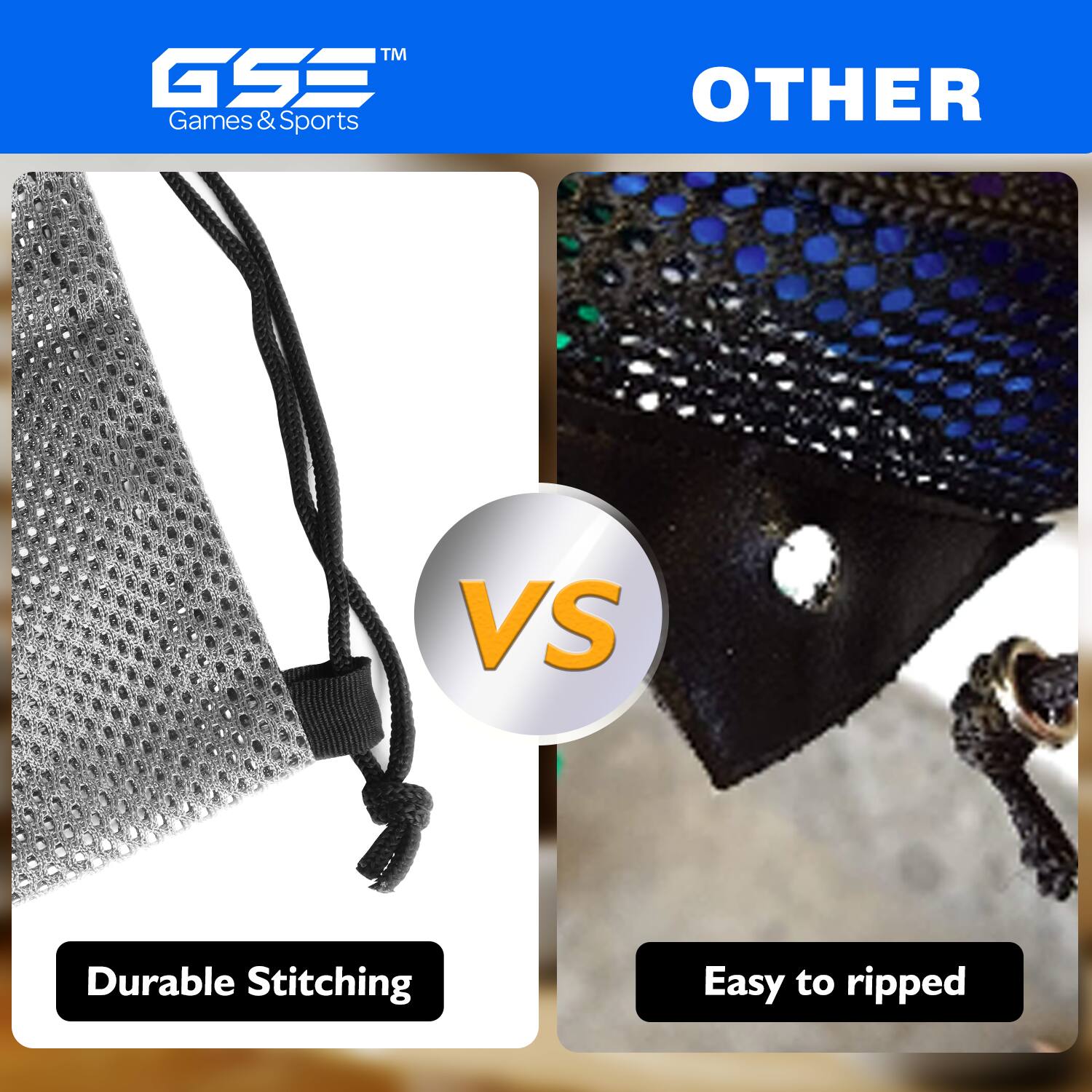 TM GSS Games & Sports OTHER VS Durable Stitching Easy to ripped